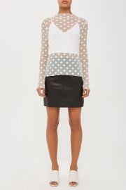 topshop Polka Dot Mesh Top by Boutique at Topshop